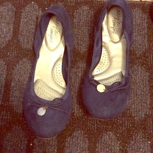 Blue flats from Payless